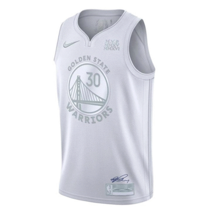 Nike Stephen Curry White Golden State Warriors Mvp  Jersey Player Engineered